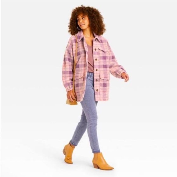 Universal Thread Plaid Shacket - Picture 3 of 6